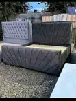 5x6 Grey Sunburst Chester Bed - Pay on Delivery - 1