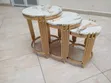 3-in-1 Luxury Round Marble Nesting Tables - Gold - 1