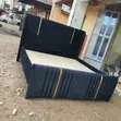 5x6 Black Chester Bed Frame with Gold Trim - 2