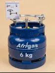 6kg Afri Gas Cylinder with Gas - 1