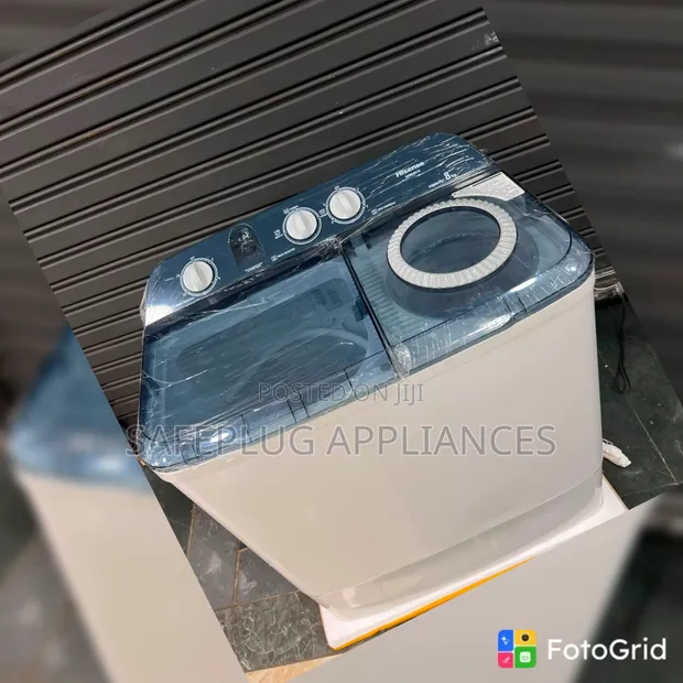 Hisense 8KG Twin Tub Washing Machine | Semi-Automatic Washer Spinner - 1