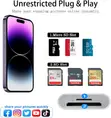SD Card Reader kwa iPhone/iPad, Dual Connector ya USB-C & Lightning - 2