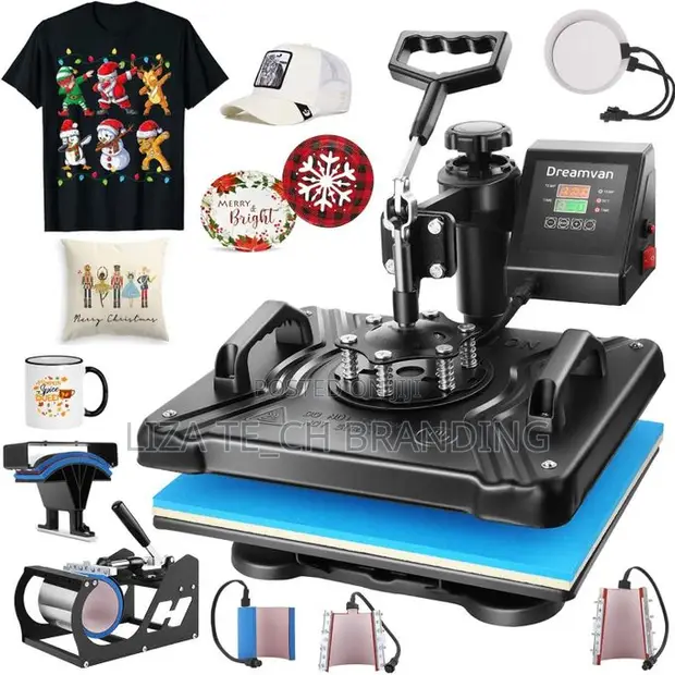8-in-1 Heat Press Machine for T-Shirt Printing - 1