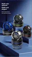 Solar Powered Rotating Miniature Alloy Hub Air Freshener - 1