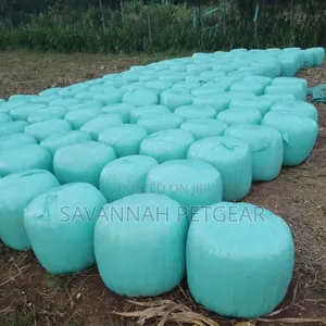 Wrapped Cylindrical Silage Bales - Livestock Feed