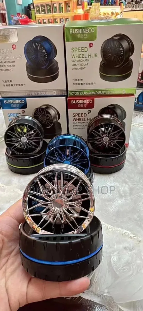 Solar Powered Air Freshener with Rim Design Base - 1