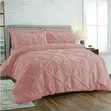 3pc Pinch Pleat Pintuck Duvet Cover Set | 6x6/6x7 - 2