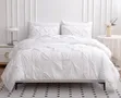 3pc Pinch Pleat Pintuck Duvet Cover Set | 6x6/6x7 - 5