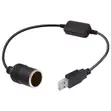 5V 2A USB to 12V Car Plug Socket Adapter Converter - 1