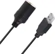 USB A Male to 12V Car Cigarette Lighter Socket Step Up Cable - 5