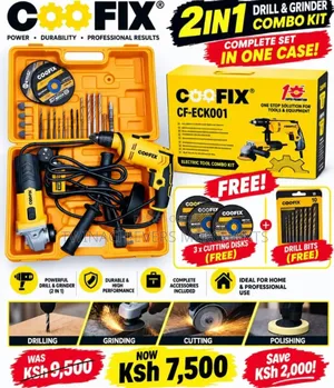 Coofix 2-in-1 Drill & Grinder Combo