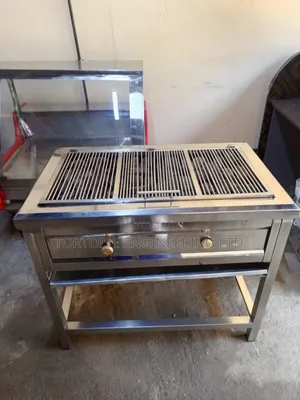 Commercial Stainless Steel Gas Grill for Nyama Choma