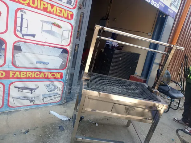 Commercial Stainless Steel Charcoal Grill 900x600mm - 1