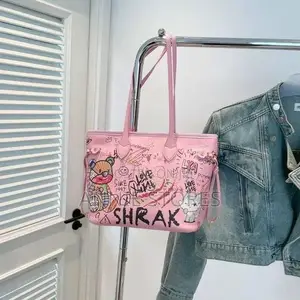 Shrak Tote Bags - Multicolor Faux Leather