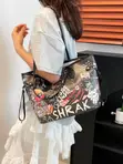 Shrak Tote Bags - Multicolor Faux Leather - 3