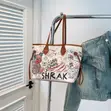Shrak Tote Bags - Multicolor Faux Leather - 4