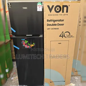 Von 247L No Frost Double Door Refrigerator