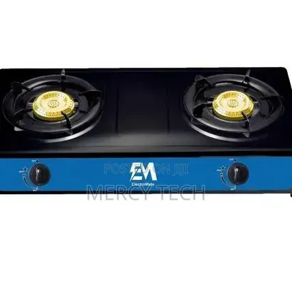 Electromate Cooker ya Gesi ya Kuchomea Mbili ya Chuma cha Kutupwa - 1