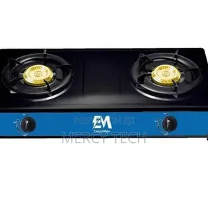 Electromate Cooker ya Gesi ya Kuchomea Mbili ya Chuma cha Kutupwa
