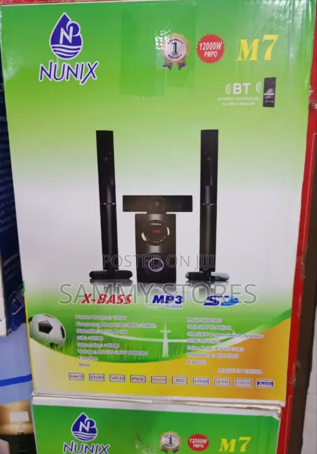 Nunix M7 Bluetooth Home Theater System 3.1 - 1