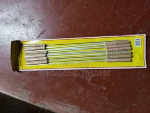 12pc Stainless Steel BBQ Skewers with Wooden Handle