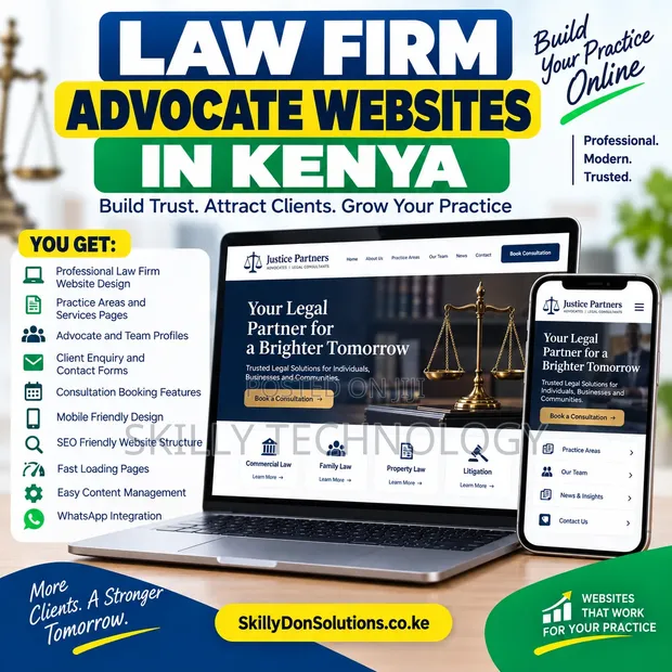 Law Firm Advocate Website Design Kenya - 1
