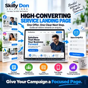 High-Converting Service Landing Pages by Skilly Don Solutions