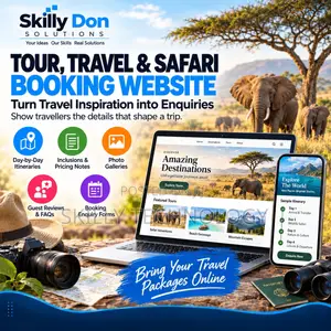 Tour & Safari Booking Website Development
