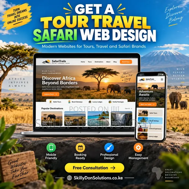 Tour Travel Safari Website Design & Development - 1