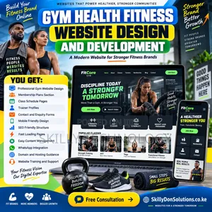 Gym & Fitness Website Development by Skilly Don Solutions