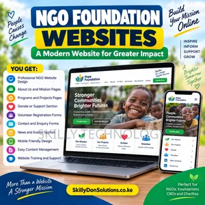 NGO Foundation Website Development by Skilly Don Solutions