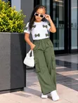 2-Piece Girls Trouser Set - 1