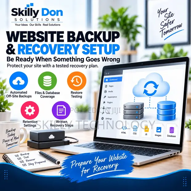 Website Backup & Recovery Setup by Skilly Don Solutions - 1
