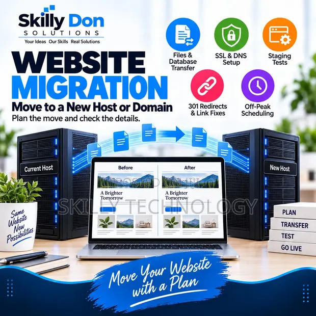 Website Migration Service (New Host or Domain) - 1
