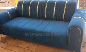 Brand New 3-Seater Blue Sofa