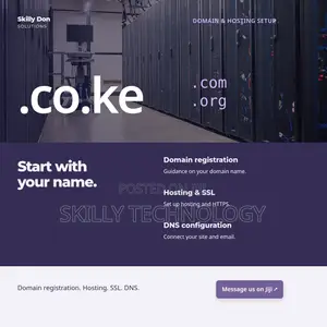 Domain Registration & Hosting Setup