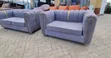 3-Seater and 2-Seater Grey Sofa Set - 1