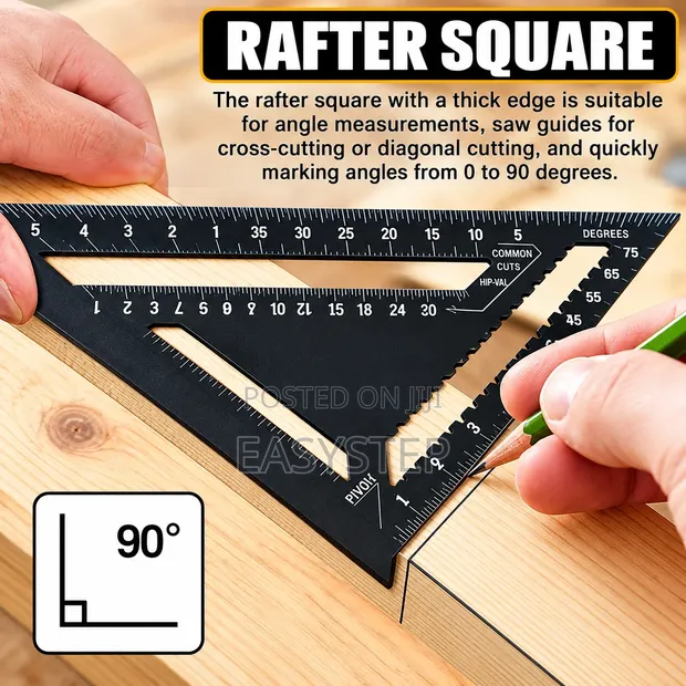 Rafter Square | Carpenter Angle Measuring Tool - 1