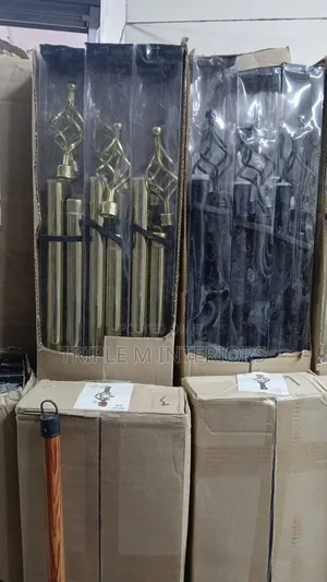 Quality Imported Double Curtain Rods (2m)
