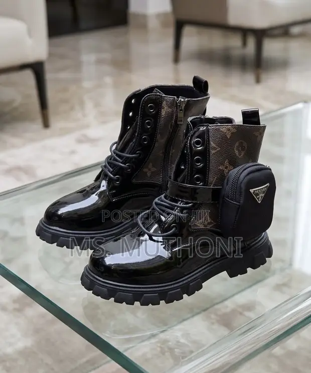 Girls Urban Luxe Prada Cargo Boots - 1