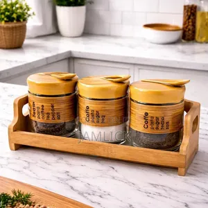 Glass Sugar & Spice Storage Jar - HK