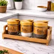 Glass Sugar & Spice Storage Jar - HK - 1