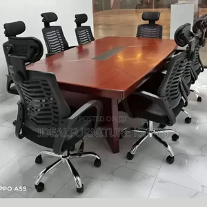 Meza ya Chumba cha Mkutano cha Seaters 8 - Mpya Kabisa