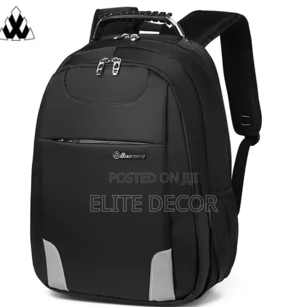 Biowang Laptop School Backpack - Black - 1