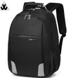 Biowang Laptop School Backpack - Black - 1