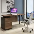 1.2m Office Desk with Cupboard and Drawers - 3