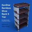 5-Tier Brown Shoe Rack - Brand New - 1