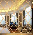 High-Quality Diamond Acrylic Wall Mirror - 1