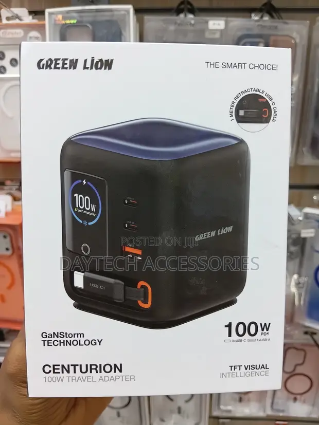 Green Lion Centurion 100W Travel Adapter Fast Charger - 1