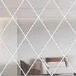 Modern Diamond Acrylic Wall Mirror - 1